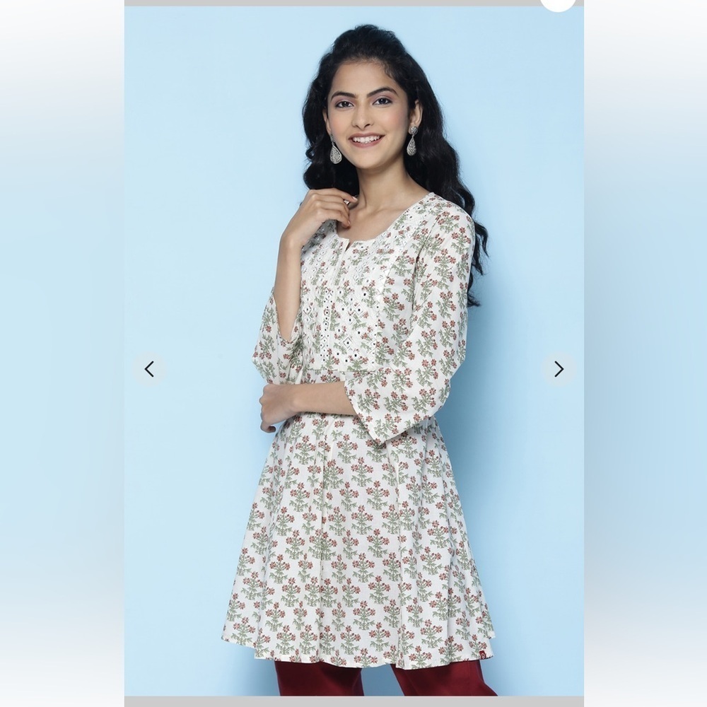 Biba floral dress short kurti Size 42 - Picture 2 of 11